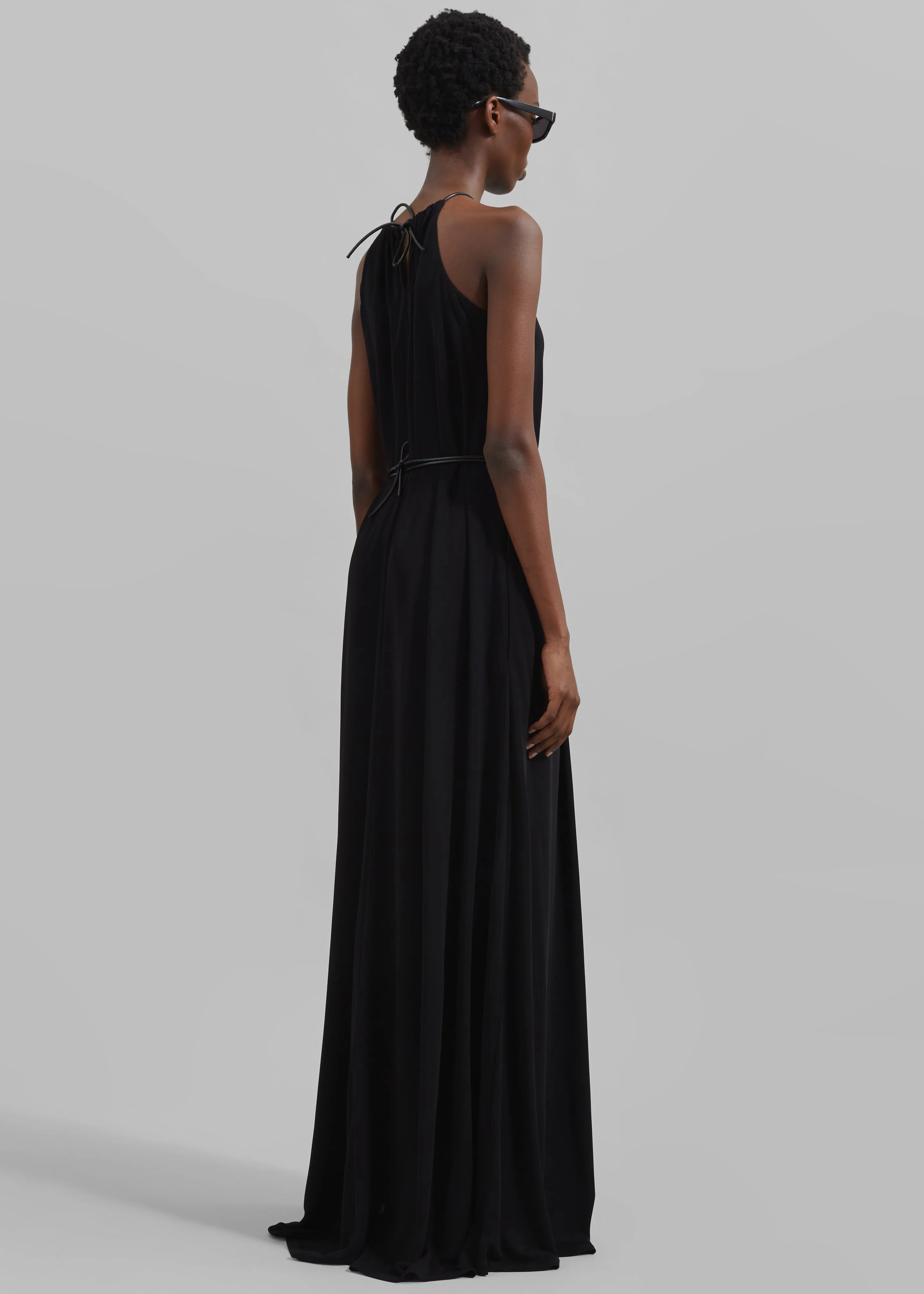 Proenza Schouler White Label Lenny Dress In Matte Jersey - Black