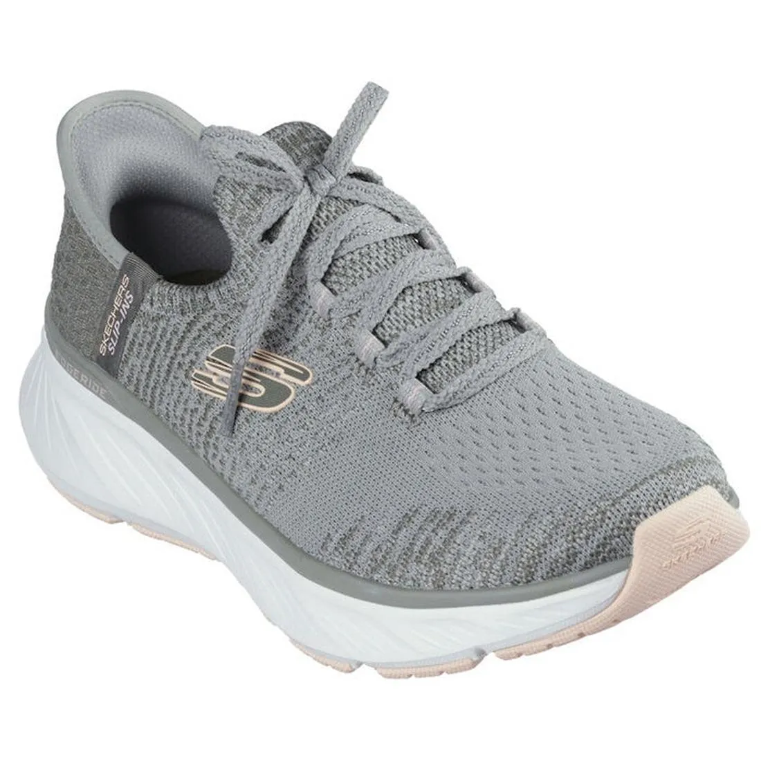 Skechers Slip In Edgeride Impression Green Orange Trainer