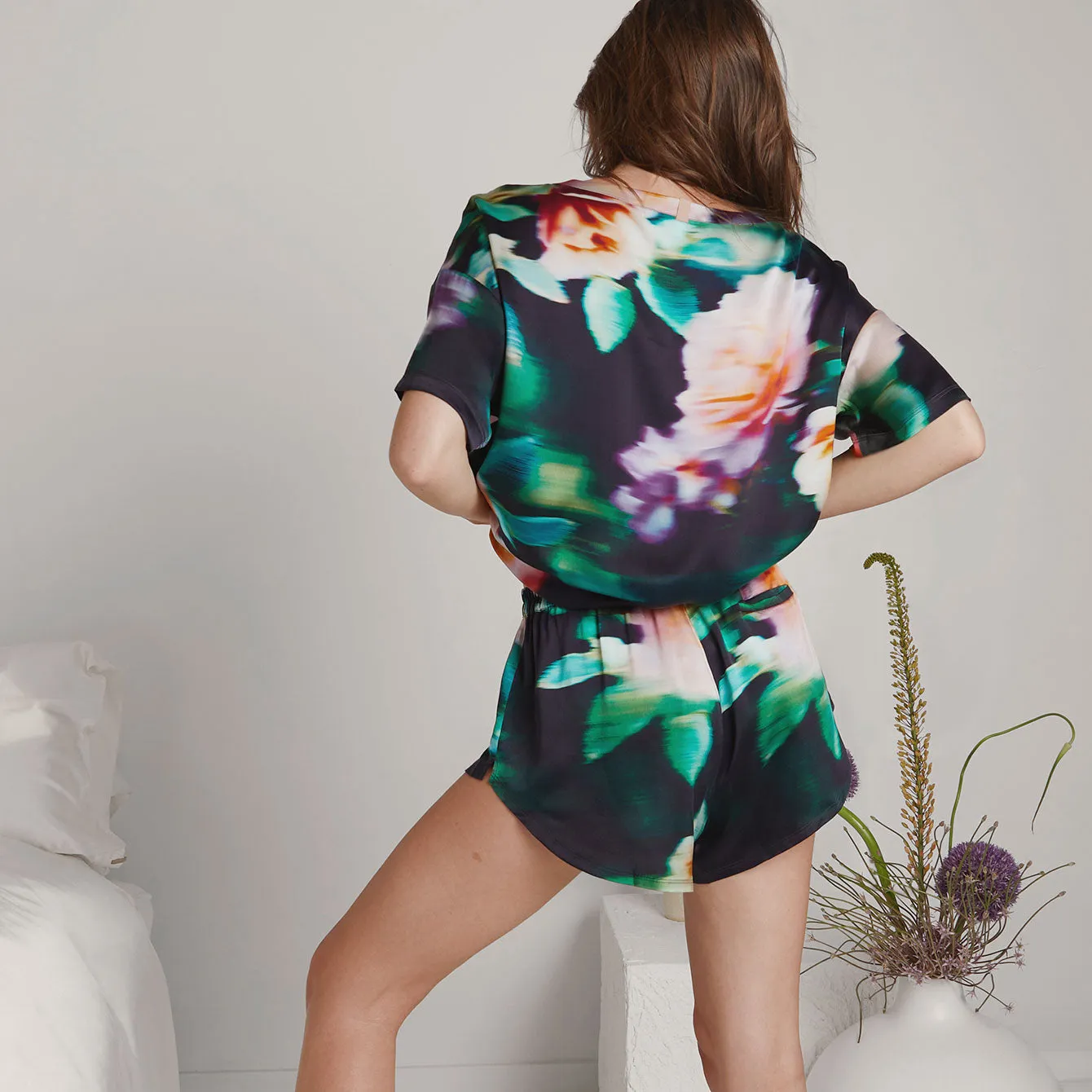 Washable Silk Tee Set