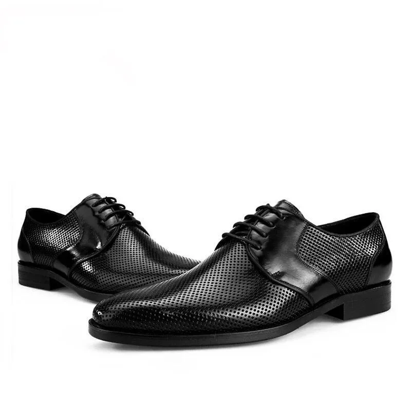 West Louis Breathable Genuine Leather Dress Shoes