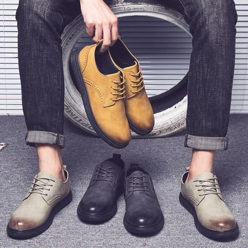 West Louis Bullock Style Leather Shoes