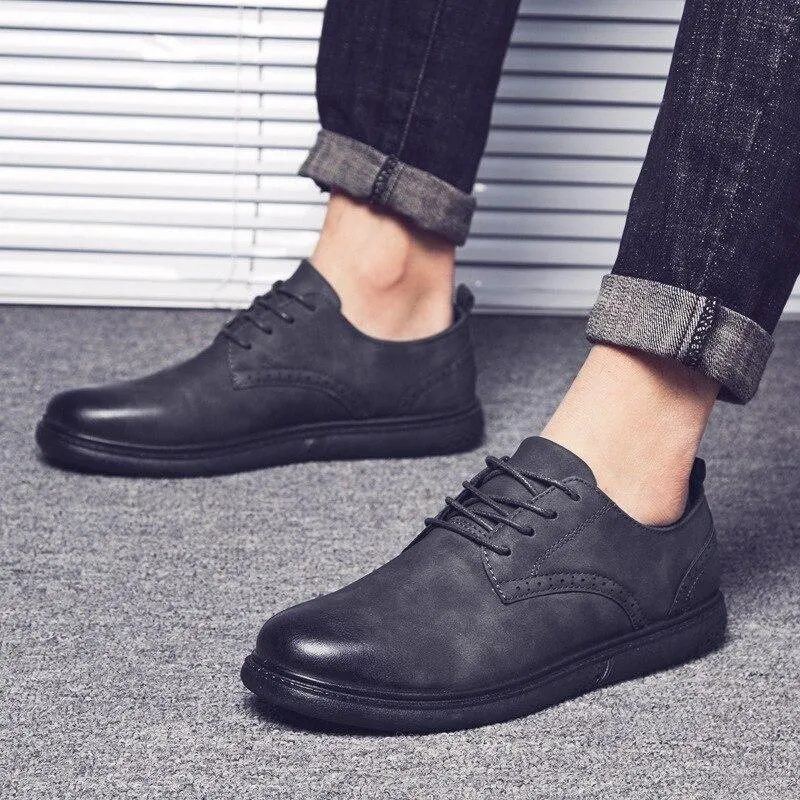 West Louis Bullock Style Leather Shoes