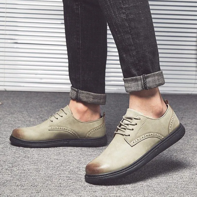 West Louis Bullock Style Leather Shoes
