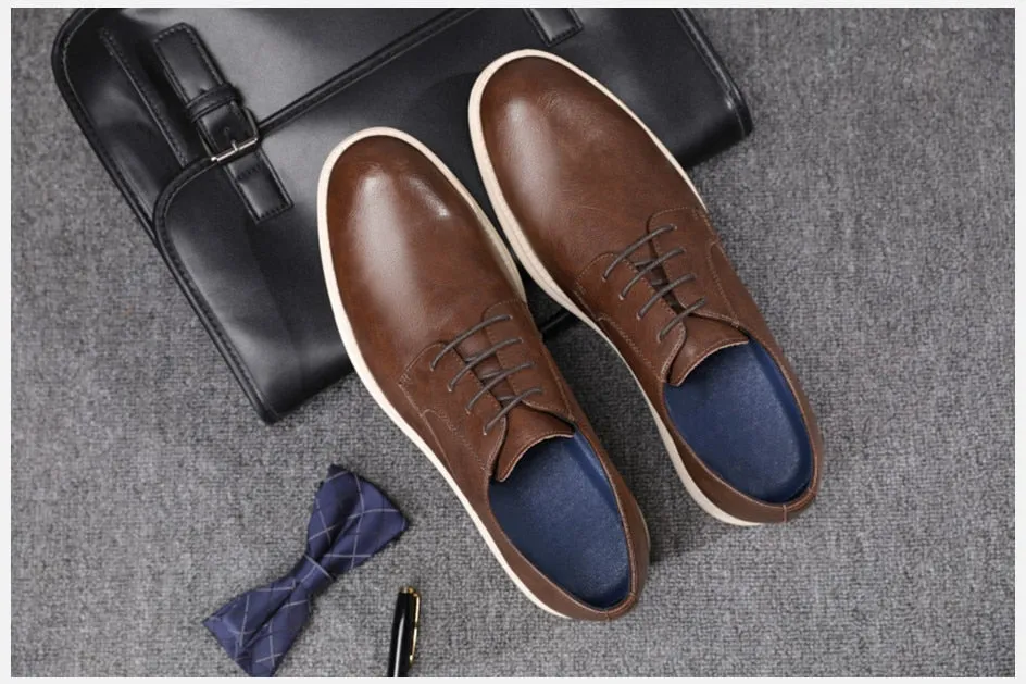 West Louis Casual Genuine Leather Business Elegant Shoes