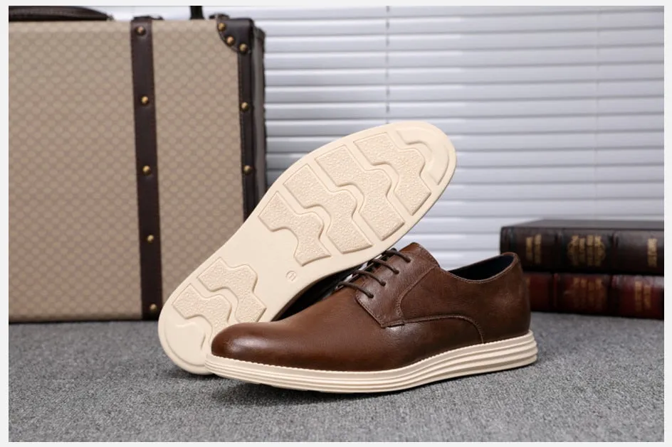 West Louis Casual Genuine Leather Business Elegant Shoes