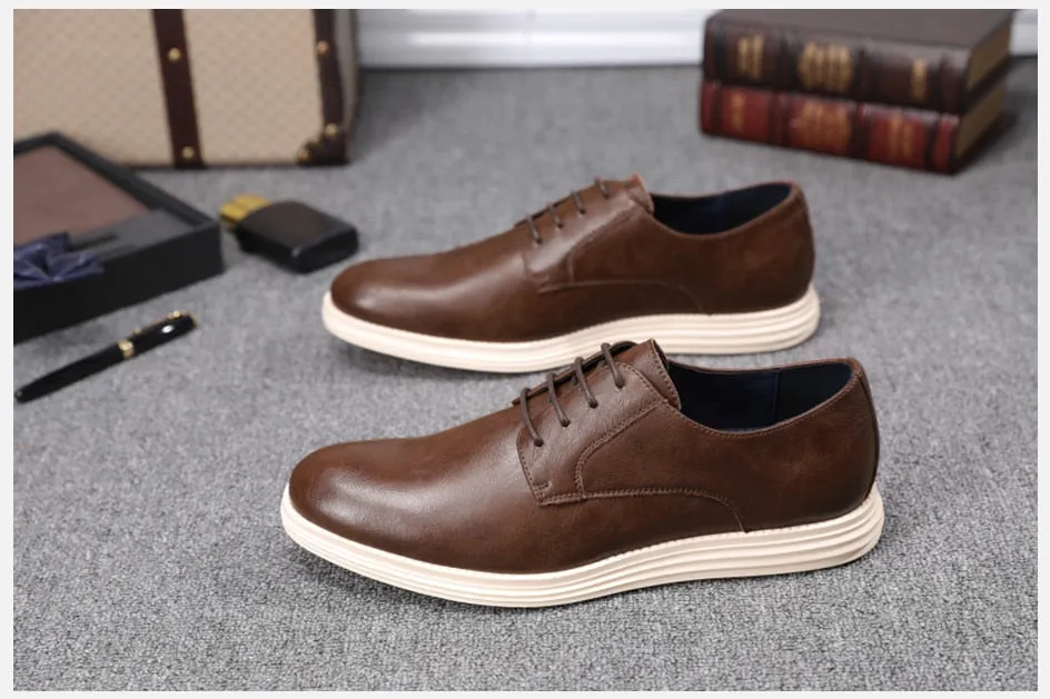 West Louis Casual Genuine Leather Business Elegant Shoes