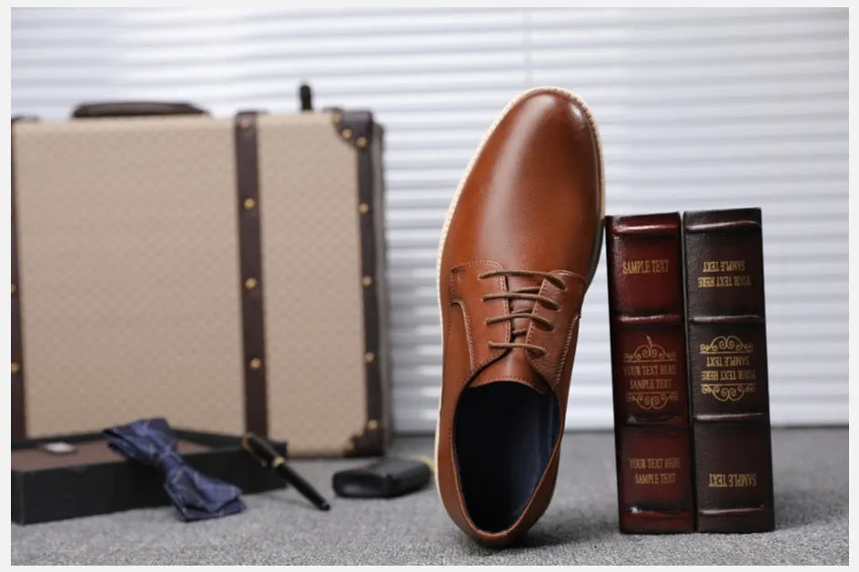 West Louis Casual Genuine Leather Business Elegant Shoes