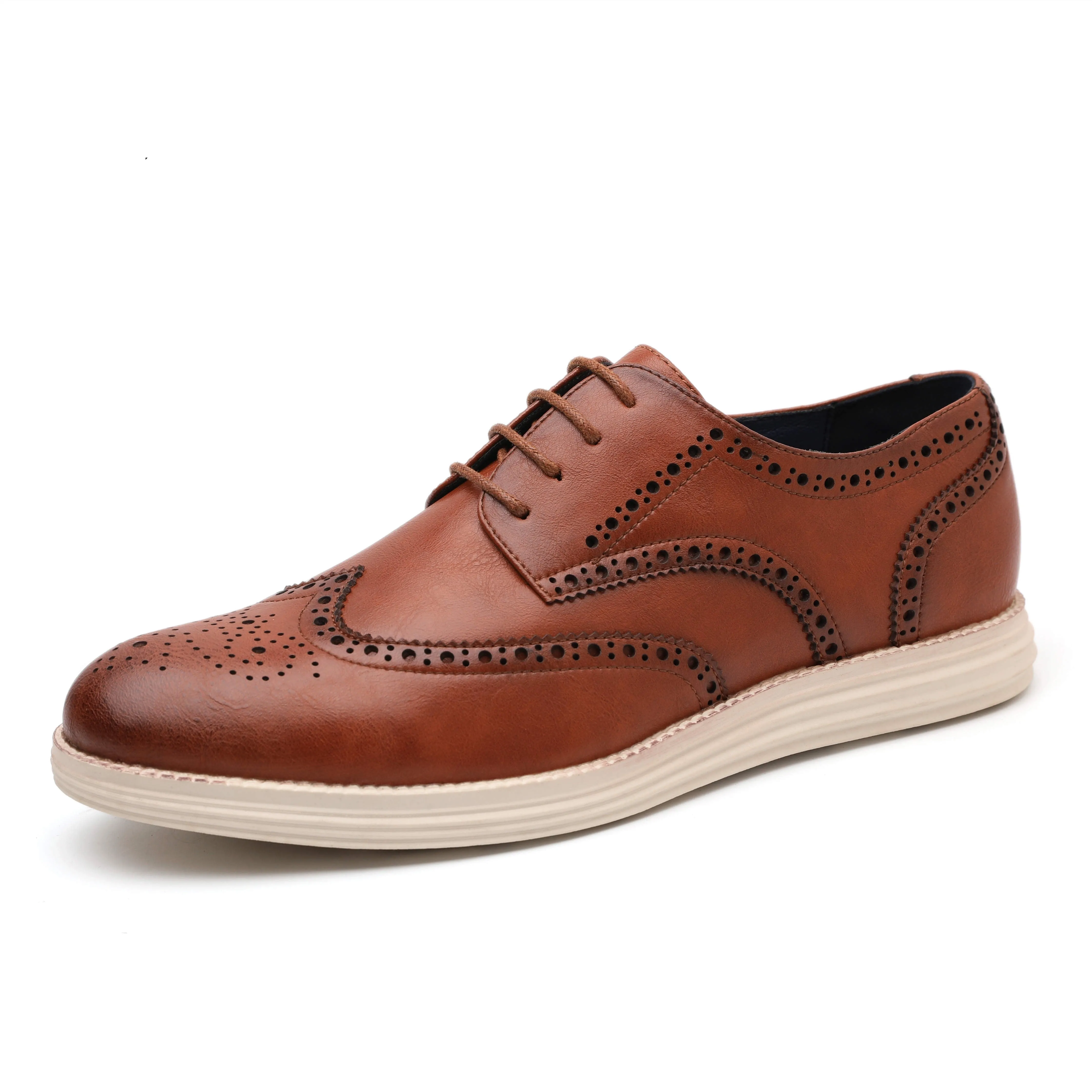 West Louis Genuine Leather Brogue Business Style Elegant Shoes