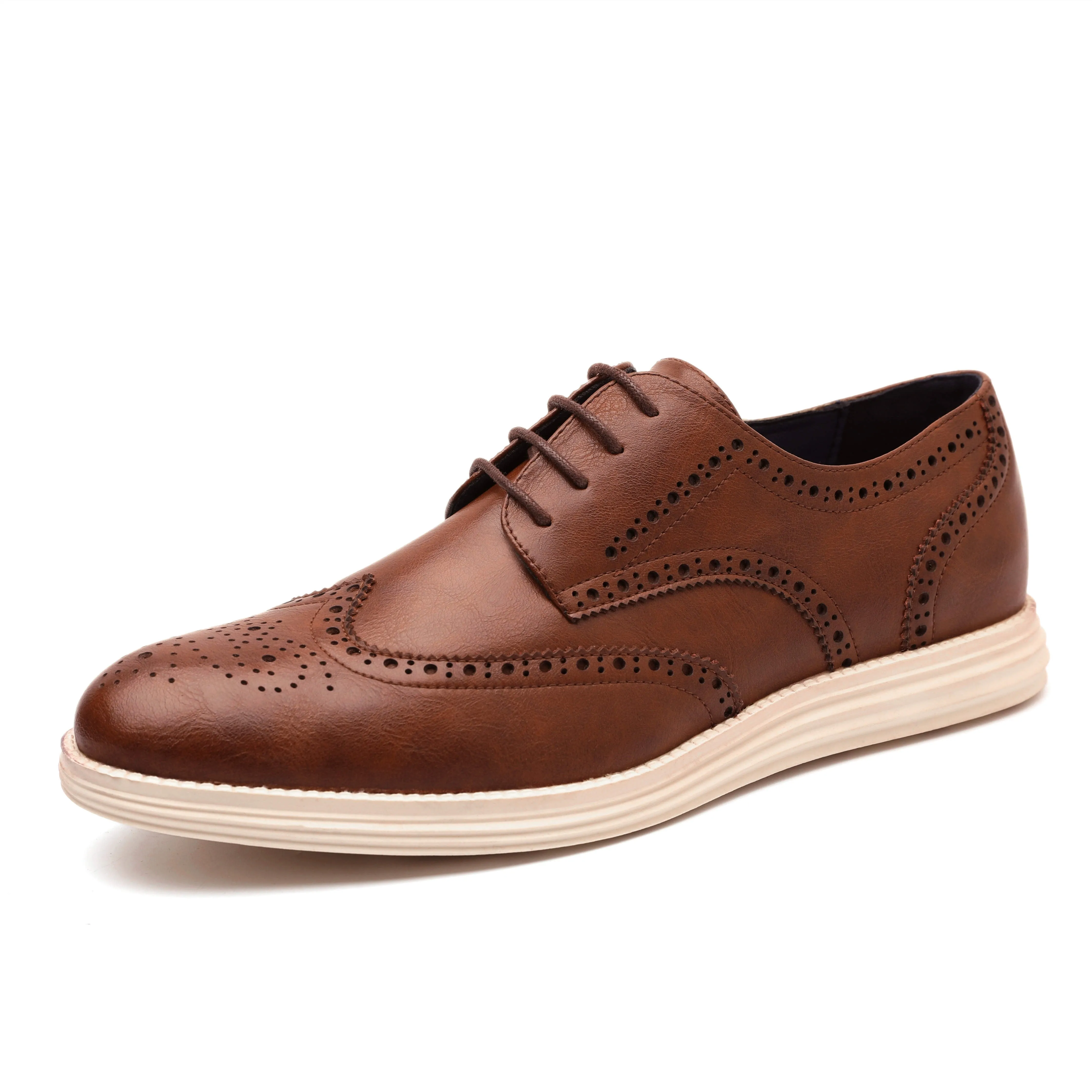 West Louis Genuine Leather Brogue Business Style Elegant Shoes