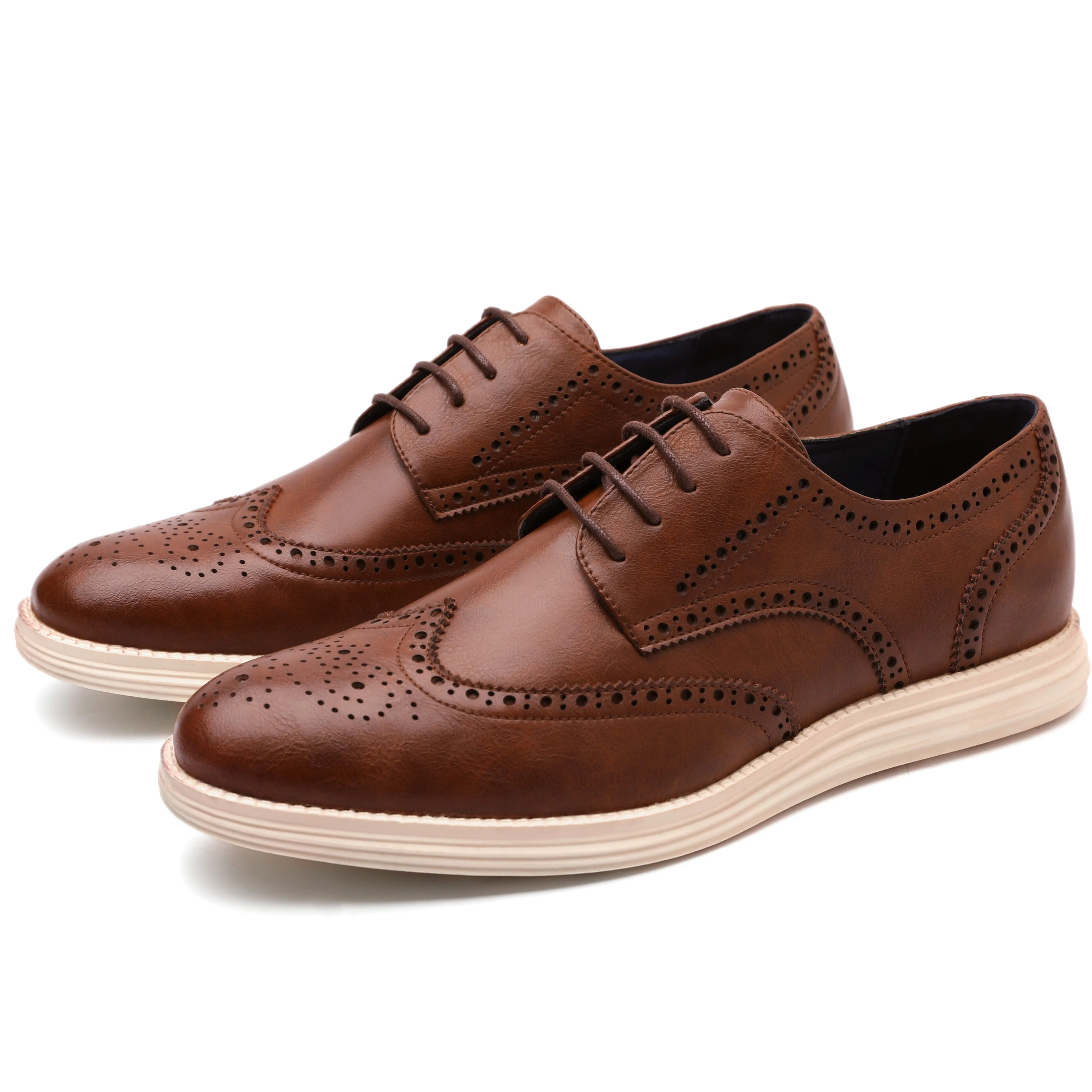 West Louis Genuine Leather Brogue Business Style Elegant Shoes