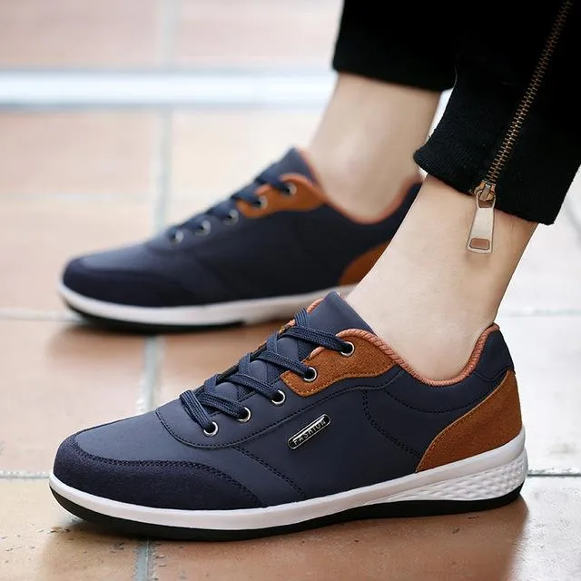 West Louis Lace-Up Microfiber Leather Sneakers