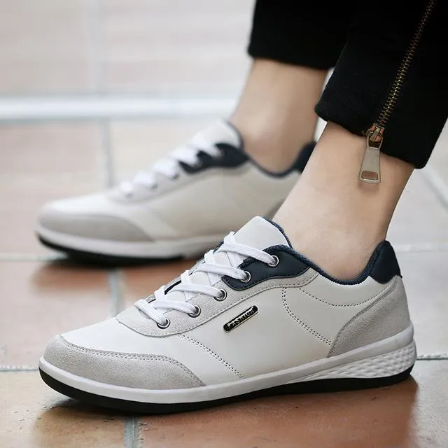 West Louis Lace-Up Microfiber Leather Sneakers
