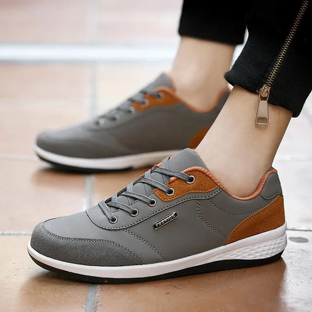 West Louis Lace-Up Microfiber Leather Sneakers