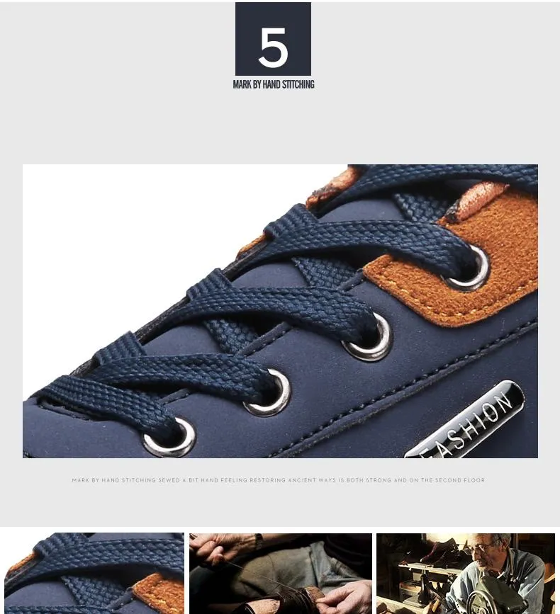 West Louis Lace-Up Microfiber Leather Sneakers
