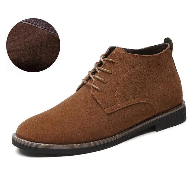 West Louis Solid Suede Leather Men Shoes