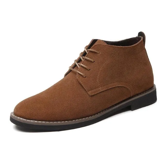 West Louis Solid Suede Leather Men Shoes
