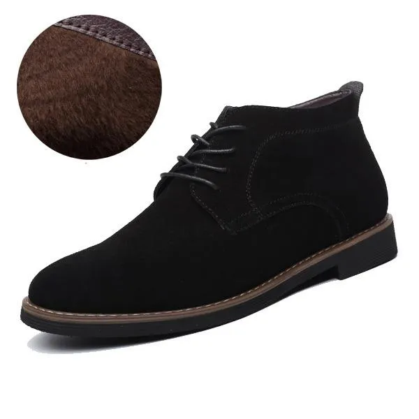 West Louis Solid Suede Leather Men Shoes