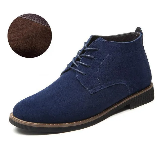 West Louis Solid Suede Leather Men Shoes