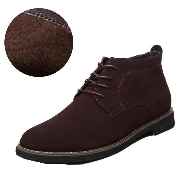 West Louis Solid Suede Leather Men Shoes