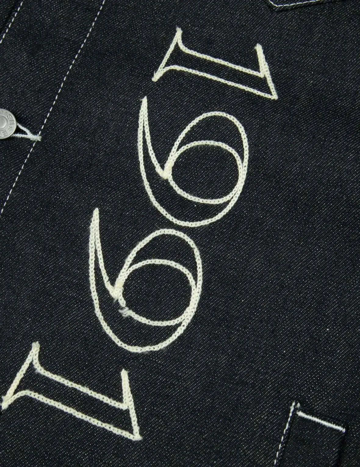 Western Style and Logo Embroidery Denim Jacket