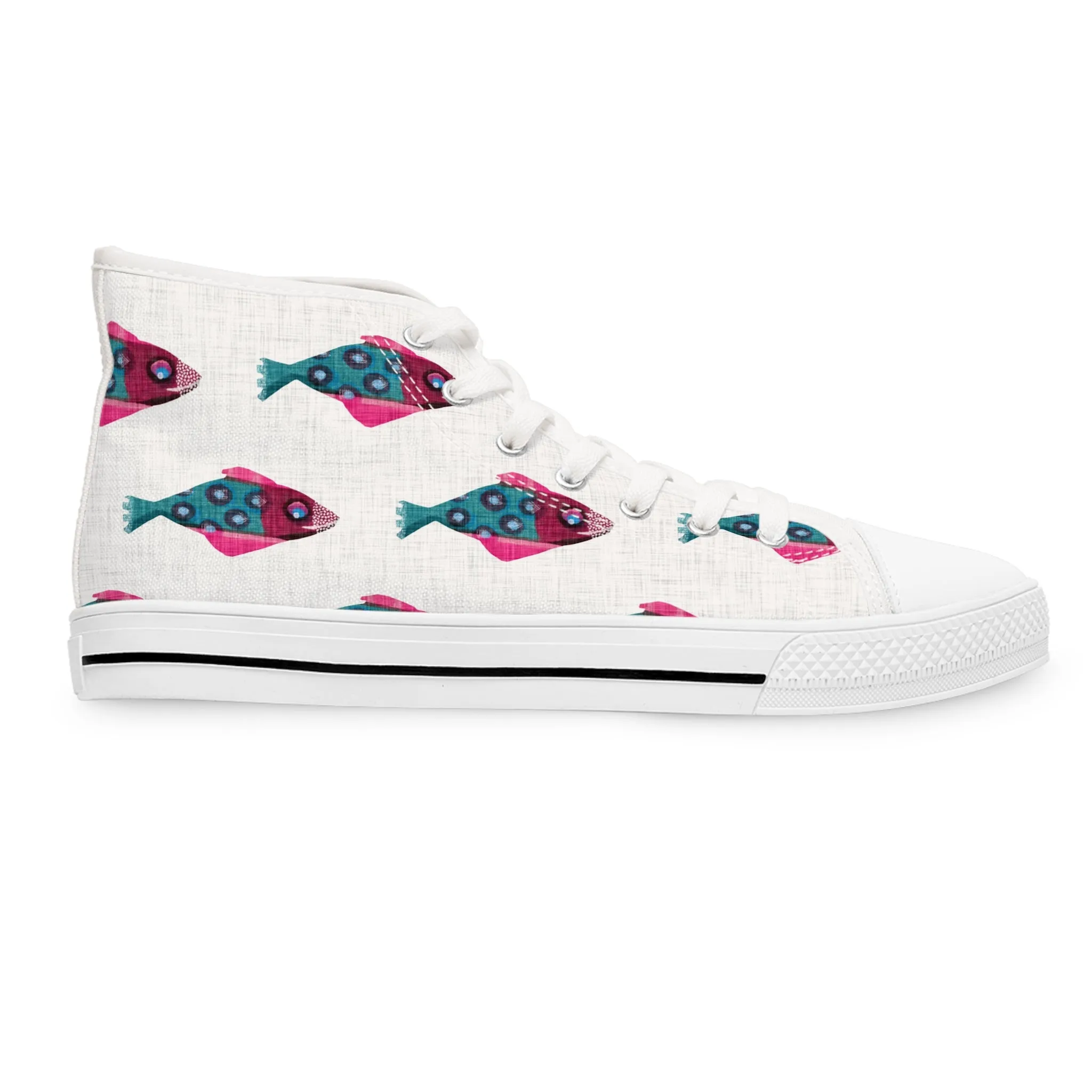 Whimsical Fish Women's High Top Sneakers