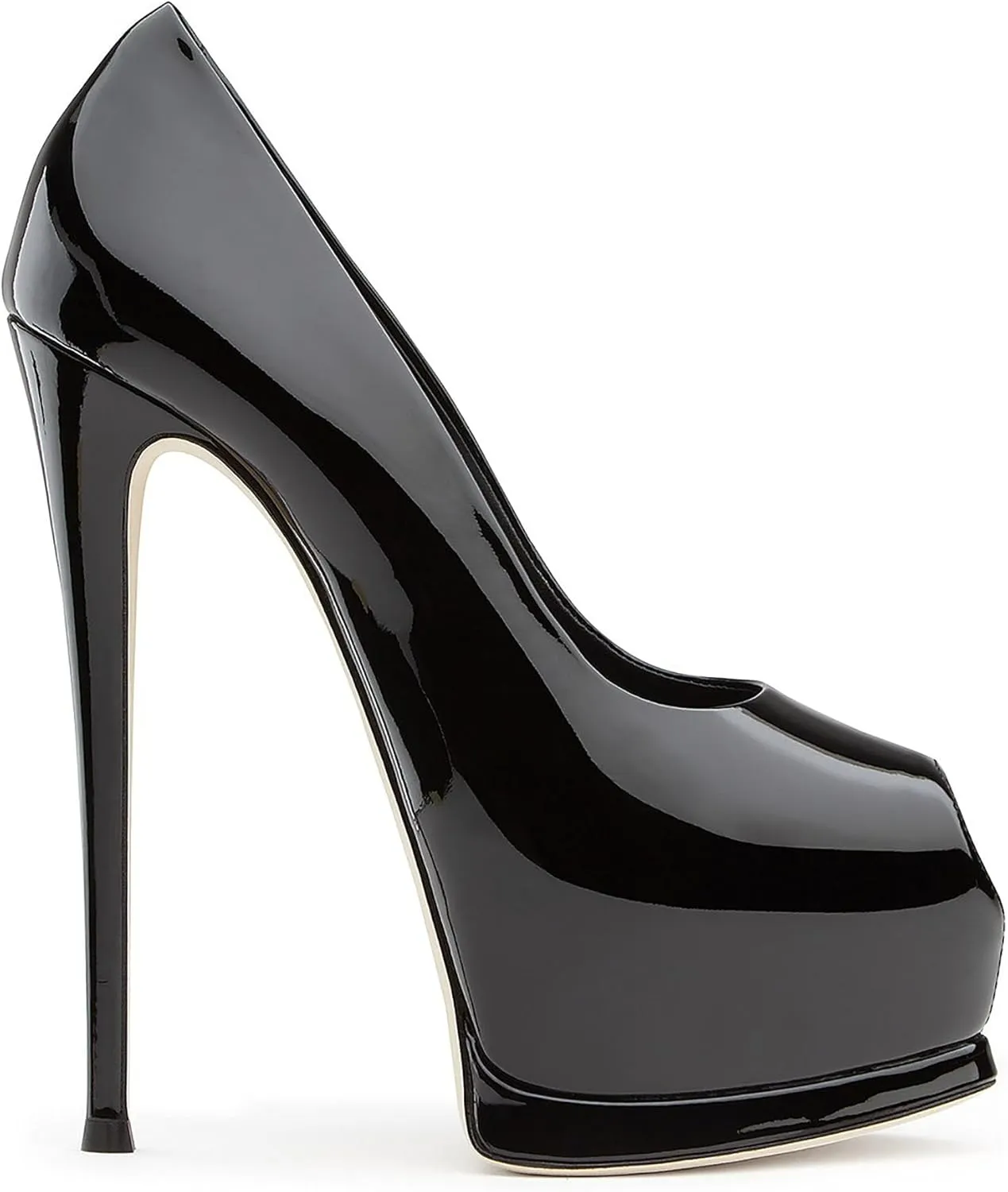 Womens Platform Stilletos Heels Shoes Fish Mouth Open Toe Dress High Heel Sandals Simple Slip On Party Evening Comfortable Pumps Shoes
