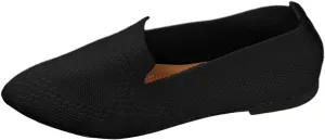 Women's Slip On Ballet  Low Top Pointed Toe Loafers Breathable Solid Shoes Comfortable Walking Loafers N 7