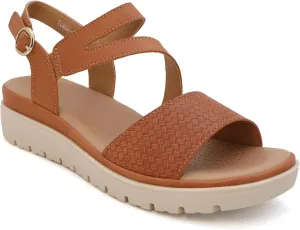 YOKI TUNSA-20 Womens Comfort Strappy Wedge Sandals with Arch Support, Platform Sandals Women, Women's Sandals Dressy Comfortable, Summer Sandals