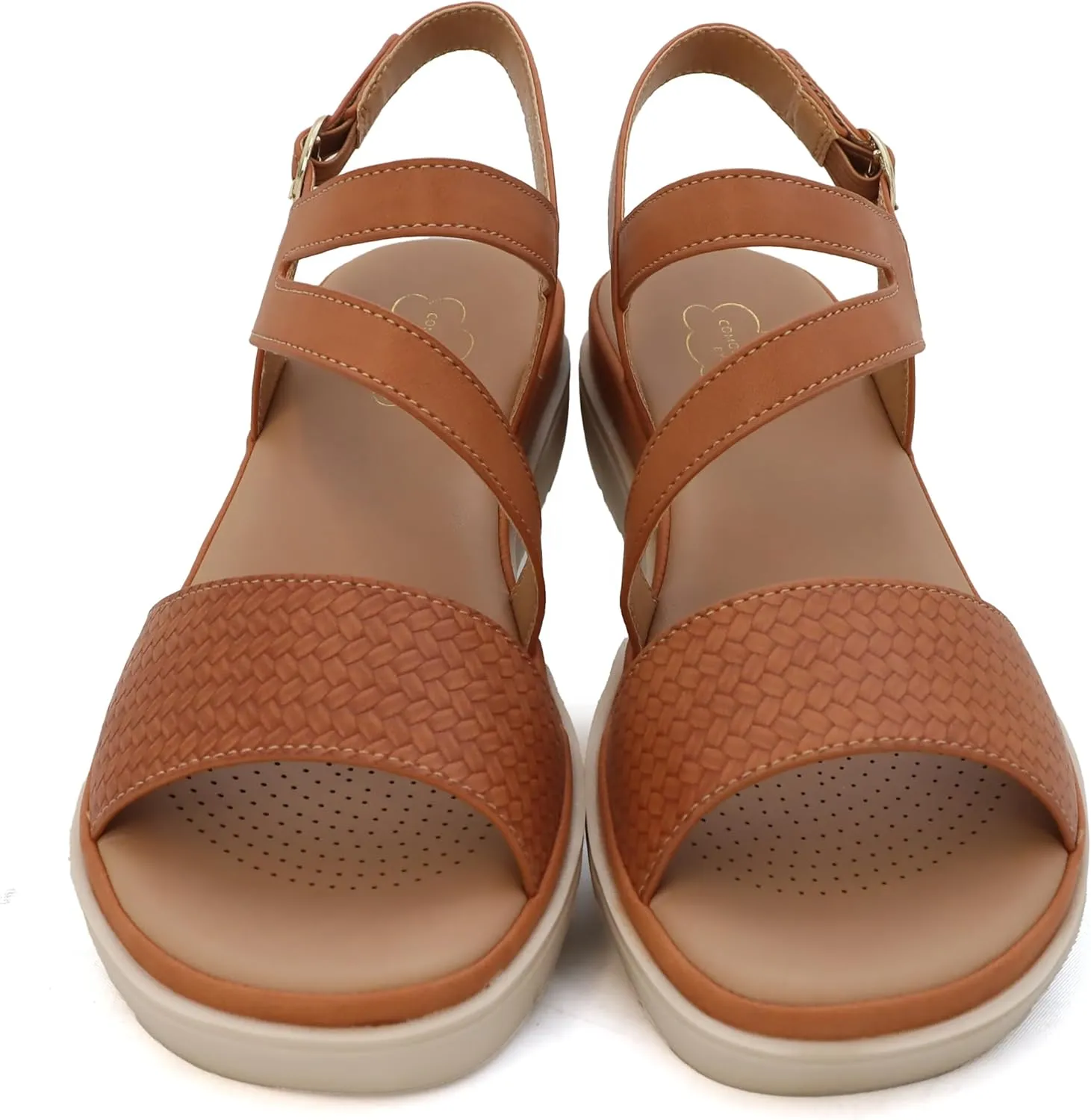 YOKI TUNSA-20 Womens Comfort Strappy Wedge Sandals with Arch Support, Platform Sandals Women, Women's Sandals Dressy Comfortable, Summer Sandals